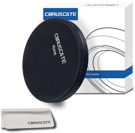 49mm Metall Objektiv Kappen,Metall Filter Kappen,Kompatibel Alle 49mm Kamera Objektiv Filter Zubehör (UV,CPL,ND,49mm Gewinde Objektiv),CNC Maschine+Linsenreinigungstuch