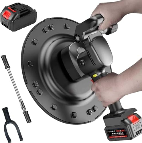 Wall Plastering Machine 6 Speed Regulation Handheld Wall Plaster Smoothing Tools with 60-180cm Detachable Telescopic Pole