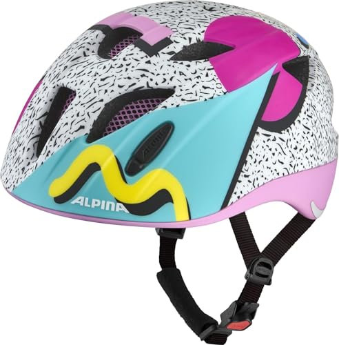 ALPINA XIMO - Leichter, Sicherer & Bruchfester Fahrradhelm Mit LED-Licht Für Kinder, Retro matt, 49-54 cm