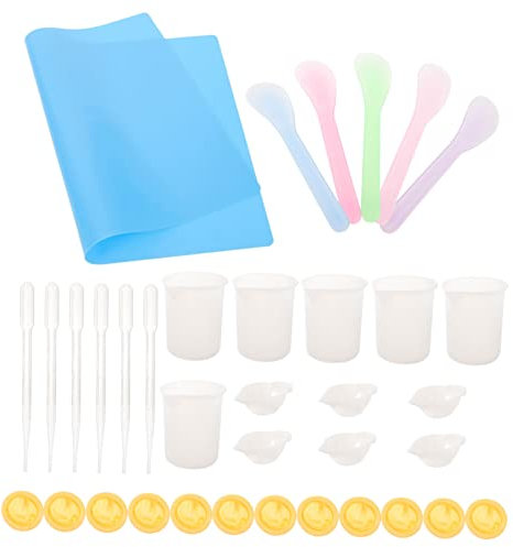 SEWACC Harzschmuckwerkzeuge Silikonmessbecher Krüge Zum Mischen Von Harzzubehör