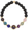 GMVVAC Kristall Armband, Armbänder Mit 7 Chakras Aus Natürlichem Edelstein, Perlenarmband Mit Obsidian Im Sternbild Wassermann Mit 12 Sternbildern, Glücksbringer, Stretch-Armband Für Da