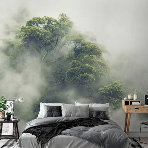 KunstLoft Tapete 'Foggy Forest' 450x315cm Fototapete modern