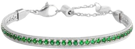 MARLU' Bracciale tennis zirconi baguette catena snake squadrata 31BR0009-S