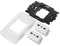 Uonlytech Enchufe de alimentación de pared salida redonda regleta con cable largo salidas estándar enchufe doble adaptador de de corriente zócalo incrustado salida empotrada cobre