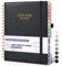 Monatsplaner 2025–2026, akademischer Kalender, 18 Monate, von Juli 2025 bis Dezember 2026, 18 x 24 cm, Monatsplaner mit Tabs, Spiral-Tagesplaner, perfekt für Büro, Schule, Lehrer, Studenten, Schwarz