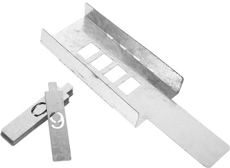 Uonlytech Zahlenschablonen Hohlfigur 0-9 Aus Metall Wiederverwendbare Malvorlagen Für Bastelarbeiten Briefkästen Wanddekoration 2cm Slot