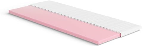 Meisterschlaf Cubrecolchón de espuma fría, 80 x 200 cm, resistencia media y transpirable, RG 45, Öko-Tex® Standard 100, funda de jersey lavable, para cama con somier, colchón y sofá cama, fabricado en