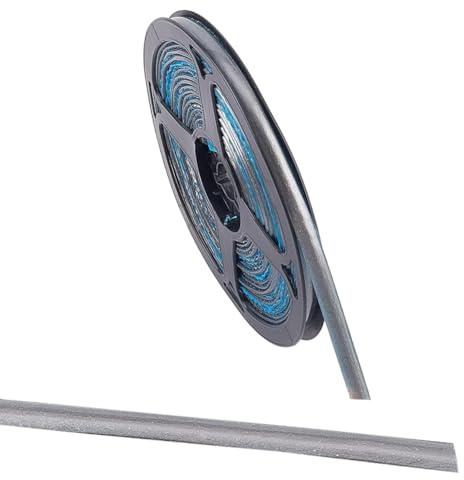 GORGECRAFT 3 m X 8mm Selbstklebendes Dichtungsband Wasserdicht Zum Abziehen Und Aufkleben Zierleisten Dichtungsstreifen Grauer PVC Kunststoff Dichtungsband Für Fugen In Küche Und Bad Kantenband