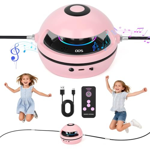 Elektronisches Springseil für Kinder, Automatisches Springseil mit Zähler & Fernbedienung & LED-Display & Bluetooth-Musik, Smartes Springseil, Heimfitnessgeräte für Kinder und Erwachsene