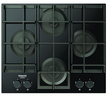 Hotpoint Ariston HAGS 61F/BK 1 Nero Da incasso 60 cm Gas 4 Fornello(i)