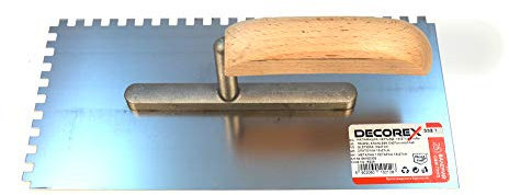 Edelstahl Zahnkelle Zahnspachtel 6x6mm Kelle DECOREX HD Professionel