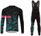 UGLY FROG Damen MTB Winter Fleece Radtrikot Set Fahrrad Trikot Langarm + Radlerhose Thermo Winddicht DEHJK12