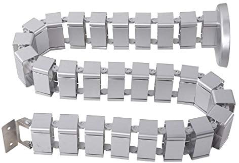 FLEXISPOT Cable Spine 50 inch Cable Management Sleeves Wires Cable Tidy Organizer for Standing Desk Office desks Height Adjustable Desk (Silver)