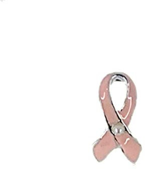 Porte clé bijou de sac octobre rose en acier inoxydable doré gros cœur en résine et ruban rose vif