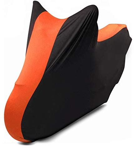 Motorrad-Abdeckung für Motocross, Enduro M-L Indoor Schwarz-orange