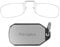ThinOptics Lesebrille 2.00 rote Rahmen mit Schlüsselanhängeretui – kompakte faltbare rechteckige Brille – aufsteckbare Nase – Stärke 2,00 mit Flex-Fit-Technologie