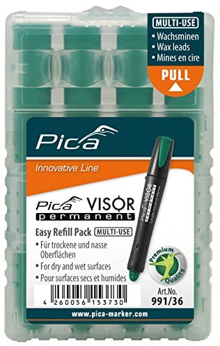 PICA 991/44/SB - Estuche de 4 Minas VISOR Permanente Amarillo en blíster