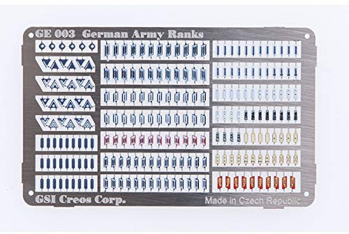 MR Hobby Accessoires pour décoration de maquettes. GERMAN RANKS WWII. GE003