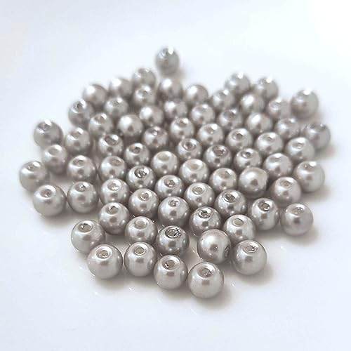 Kopper-24 (2 mm/Silber) Glasperlen - Bastelperlen aus Glas rund - 30 Farben mit Loch Perlen zum Basteln auffädeln Armbänder Traumfänger bunt Set DIY mini kleine große Kinder Bastelperlen Schmuck