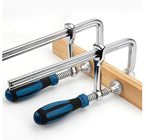SYHML-SHOP 1Pcs F Type Quick Grip Clamps Heavy Duty Metal Material Wood Clamp F Type Fixture Clamps 4 6 10 12 18 Inch High Carbon Steel Quick Grip Clamps (Size : 80 1200mm)