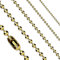 Treuheld® Edelstahl Halskette mit Kugeln - [25.] Gold - Kugeln: 4mm - Länge: 53cm