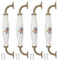 Tomotato 4 Stück Blumenmuster Möbelgriffe, Vintage Kleiderschrank Türgriff mit Schrauben, Keramik Schubladegriff Griffe Bohrlochabstand 160mm für Küchenschrank, Schublade, Schlafzimmer