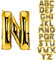 DekoRex Folienballon Gold 82cm Luftballon Geburtstag Hochzeit Deko (Buchstabe N)