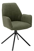 möbelando Esszimmerstuhl Sitzmöbel Polsterstuhl Küchenstuhl Stuhl Pettau II (2-er Set) Olive