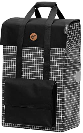 Andersen Einkaufstrolley Ersatztasche - 51 Liter - Seiten- & Fronttasche - extra Innenfach - wasserabweisend - Reflektoren - faltbar - Hedda schwarz