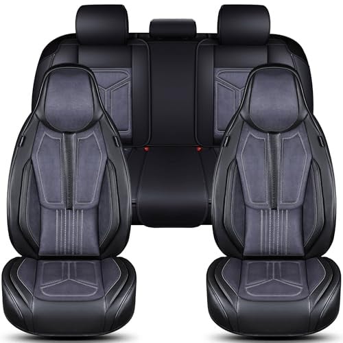 Schonbezüge Sitzbezüge Komplettset für Peugeot 208 Bj 2012-19 in Schwarz/Grau FS1