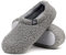 RockDove Pantofola da Donna in Pile Teddy con Schiena Chiusa per Interni, 40/41 EU, Grigio scuro