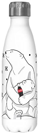 Coca-Cola Coke Pair 17 Oz Bottiglia d'acqua in acciaio inox, 17 Oz, multicolore