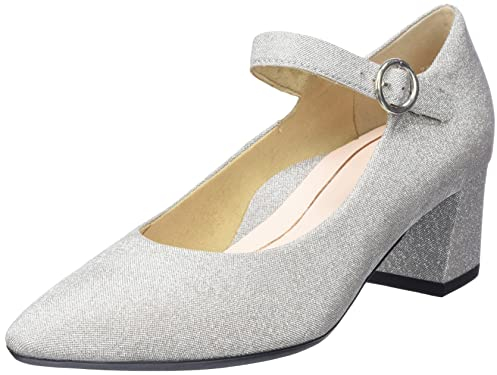 ara Damen London Pumps, Silber, 40 EU Schmal