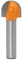 Fräser-Bit, rund, 8 mm Schaft, 16 mm Durchmesser