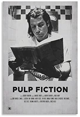 TSALF Wanddeko Poster Kein Rahmen John Travolta Poster Teen Girl Wandbild für Wohnzimmer Badezimmer Küche Wandkunst 60x90cm