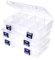 yivom 3 Stk Aufbewahrungsbox 8 Fächer, Sortierboxen für Kleinteile, Durchsichtigen Sortimentsboxen, mit Verstellbaren Trennwänden, für Kleinteile, Perlen, Nähzubehör, Schmuck