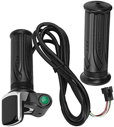 Poignee Accelerateur Draisienne Electrique,Ebike Throttle Twist Bolt Avec Clé 48V + Throttle 36V Scooter Électrique Lcd Affichage De La Quantité Électrique Avec Interrupteur