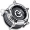 SHMTOOL Cromo Spike Filtro di aspirazione grigio purificatore dell'aria per Harley Dyna FXR 1993-2017, Touring Road King Street Road Glide 1993-2007
