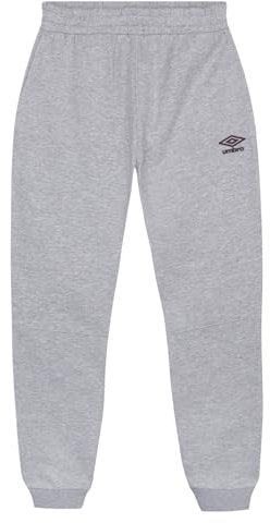 Umbro Pantaloni Jogger Skinny Core, Grigio mélange/Viola Potente, M Uomo