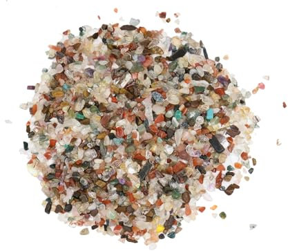 VMDEKK Colorful Chips Stones,Fish Tank Gravel and Healing Crystals Bulk,Decorative Stones for Plant Pots,Tumbled Stone Coloured Stones for Gardens Plants,Crafts,Vases Filler, Aquarium Gravel 100g.