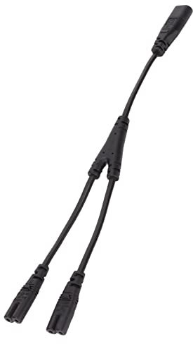 Câble D'alimentation Répartiteur en Y IEC 320 C8 vers Double C7, Répartiteur de Câble d'alimentation Adaptateur Figure 8 Mâle vers Double Femelle, Cordon D'alimentation CA Câble D'alimentation Y