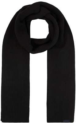 TOM TAILOR Herren 1043443 Basic Winterschal, 29999-Black, OneSize