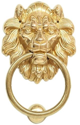 Türklopfer Messing Löwenkopf Klopfer Vintage Vordertür Klopfer Löwen Kopftür Ringe Messing Türgriff Schrank Schubladen Türgriff