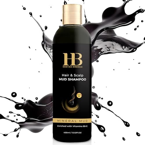 H&B Dead Sea Minerals Shampoo Damen und Herren – Tiefenreinigungsshampoo mit Shea Moisture Shampoo und Totes Meer Shampoo – Vitamin E, Shea Butter, Keratin für gesunde Kopfhaut & Haarpflege, 400ml