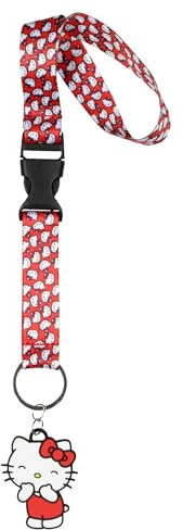 Sanrio Hello Kitty and Friends ID Badge Holder Lanyard | Breakaway Women Men Lanyard for Keys Wallets Phones Teachers, Hello Kitty V3, One Size