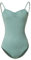 ROYAL SMEELA Damen Ballettanzug Halbarm Mesh Ballett Tanz Trikots Tanzkostüm Einfarbig Stretch Rückenfrei Gymnastik Body Trikot Tanzkleidung Hosenträger Trikot