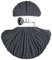 Premium Baumwoll-Flechtschnur - 5mm x 50m - Vielseitige Makramee-Kordel für Stricken, Weben, DIY-Basteln und Heimdekoration - Hochwertige Bunte Bastelschnur - Charcoal