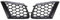 Rejillas Delanteras 1 Par Rejillas Superiores Parachoques Delantero Coche para Seat para Ibiza para Córdoba Tipo 6L 2002 2003 2004 2005 2006 2007 2008 2009 Color Negro Mate Rejilla Frontal