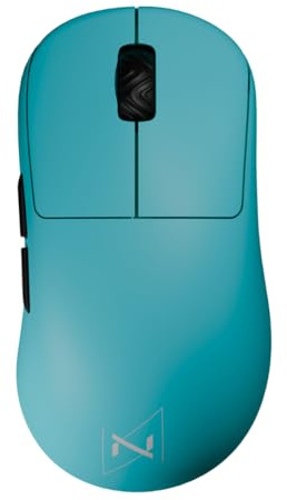 Nyfter - Premium Gaming Maus ELT Ergolight 4K Kabellos 52g Superlight Pixart PAW 3995 bis zu 26000 DPI für Ultra fastes Gameplay (Mint)