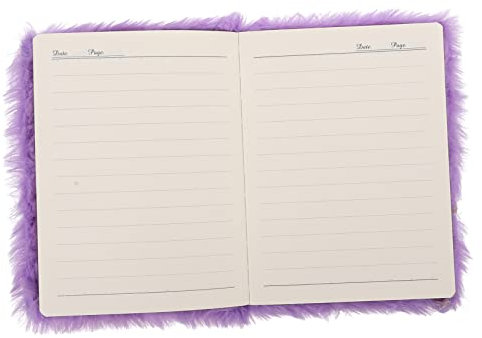 Tofficu Mehrzweck-notizbuch Für Reisen Und Tagebuchführung Einfacher Notizblock Mit Plüschcover Und Herzmuster Handbuch Für Notizen Und Zeichnungen